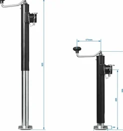 ProPlus TH52/5000 Heavy Duty Abstellstütze - 2500 kg