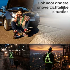 R2B Einstellbare reflektierende Sicherheitsweste - Gelb