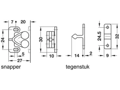 Rollenschnapper 2er-Set