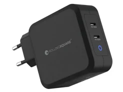 RollingSQUARE GaN 100 Watt Ladegerät mit 2 USB-C-Anschlüsse