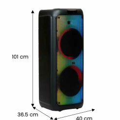 Salora PARTYBOX1200 kabelloser Lautsprecher mit LED-Beleuchtung