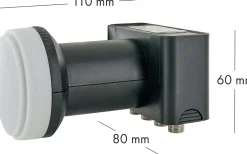 Schwaiger 714500 hellgrauer 80cm Stahl-Spiegel Set