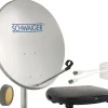 Schwaiger 719758 hellgraues 55cm SAT Set