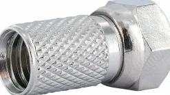 Schwaiger 4 x 7,3 mm F-Aufdrehstecker Set