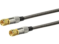 Schwaiger Black F-Stecker Satellitenkabel - 1,5 meter