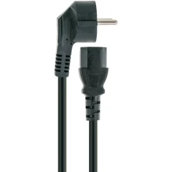 Schwaiger CK80 1,8 Meter 230 Volt schwarzes Stromversorgungskabel