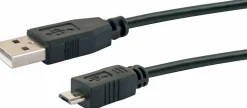 Schwaiger CK1512 1,8 meter schwarzes Micro-B USB Anschlusskabel