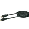 Schwaiger HDM0300 3 Meter Schwarzes High Speed HDMI-Kabel mit Ethernet