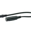 Schwaiger KHA4255 20 cm schwarzes Audio-Adapterkabel