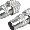 Schwaiger KST1525 Metall IEC Koax-Stecker Set