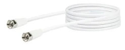 Schwaiger KVC215 052 F-St/F-St 75dB, 1.5m weiß Anschlusskabel