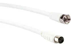 Schwaiger KVCK171 1,5 Meter weißes SAT-Antennen-Adapterkabel