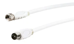 Schwaiger KVCKHQ185 5 Meter weißes SAT-Antennen-Adapterkabel
