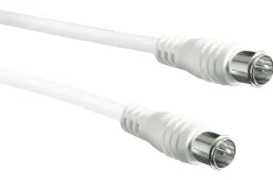 Schwaiger KVCQ30 3 Meter Weißes Koaxialkabel mit Schnellkupplung