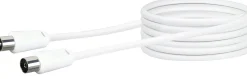 Schwaiger KVK250 5 Meter IEC weißes Antennenkabel