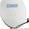 Schwaiger SPI993 hellgrauer 80 cm SAT Set mit LNB