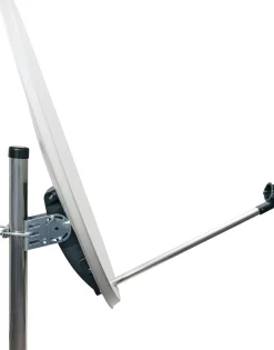 Schwaiger SPI993 hellgrauer 80 cm SAT Set mit LNB
