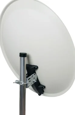 Schwaiger SPI993 hellgrauer 80 cm SAT Set mit LNB