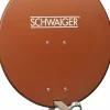Schwaiger SPI800 ziegelrot 80 cm Alu-Spiegel
