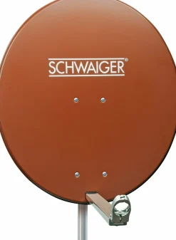 Schwaiger SPI800 ziegelrot 80 cm Alu-Spiegel