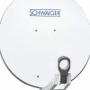 Schwaiger SPI075PW hellgrau 75cm Alu-Spiegel