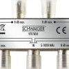 Schwaiger VTF7824 4-fach 8 dB kabelverteiler