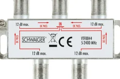 Schwaiger VTF8844 4-fach 9 dB Verteiler