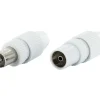 Schwaiger weißes Quick Fix IEC-Stecker Set