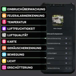 sonsor mobiles Alarmsystem mit LTE, GPS und WLAN - Black