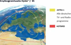 Ten Haaft Oyster V 85 Vision Twin Skew vollautomatische Sat Anlage