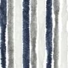 Travellife 56 x 185 grau/weiß/blau Chenille-Vorhang
